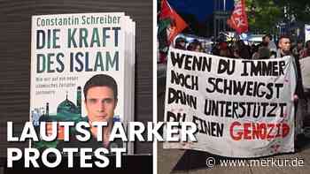 Pro-palästinensische Demonstration vor Buchlesung von Ex-Tagesschausprecher