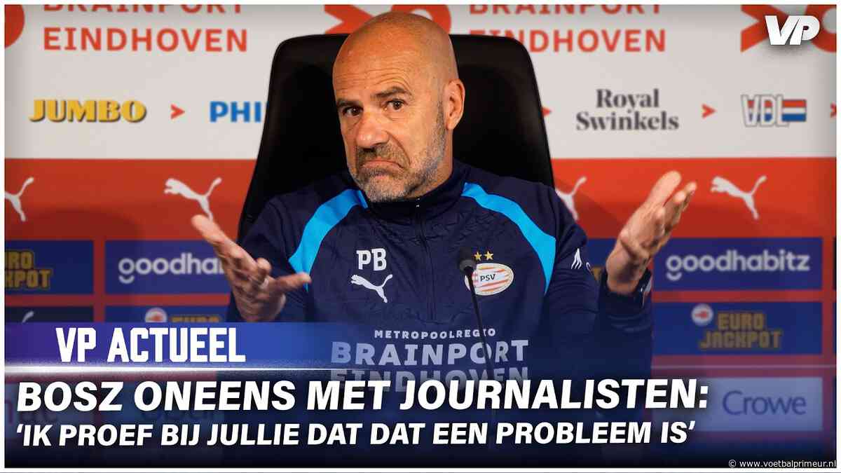 Bosz oneens met journalisten: 'Ik proef bij jullie dat dat een probleem is'