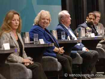 Surrey mayoral candidates take aim at incumbent mayor Brenda Locke during lively debate