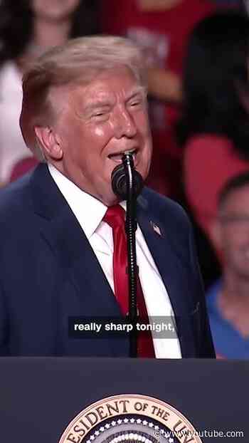 Trump pokes fun at his own thinning hair