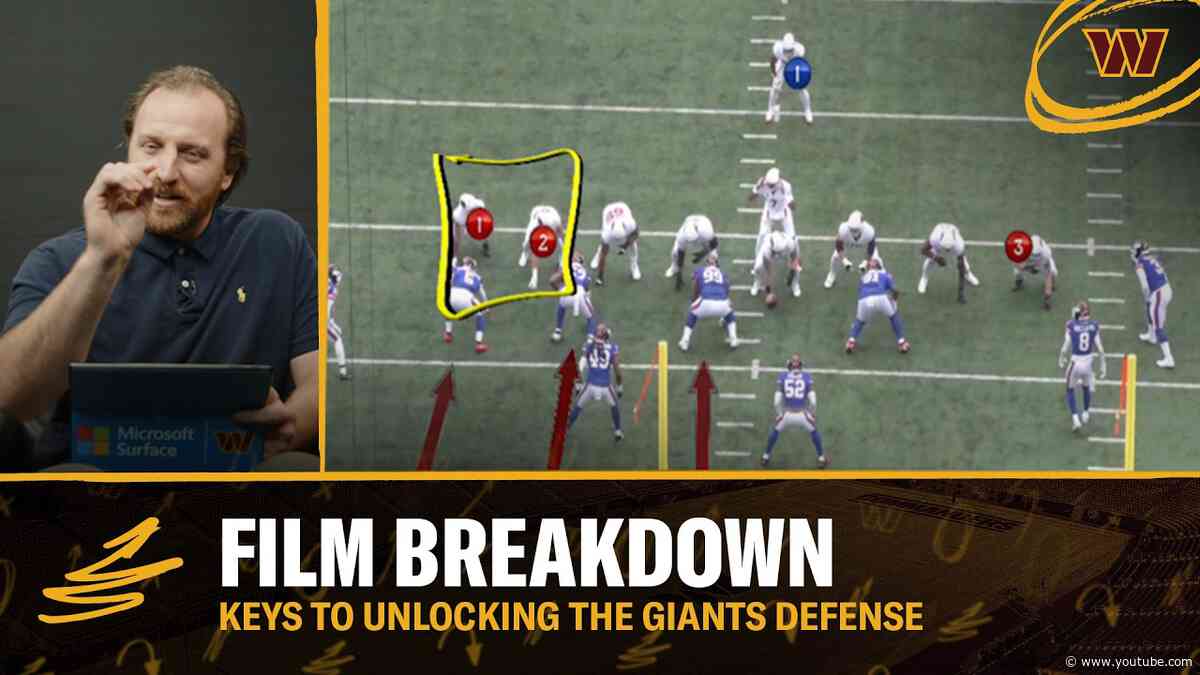 Small Ways To Exploit This GIANTS Defense! | Film Breakdown Show | Washington Commanders | NFL