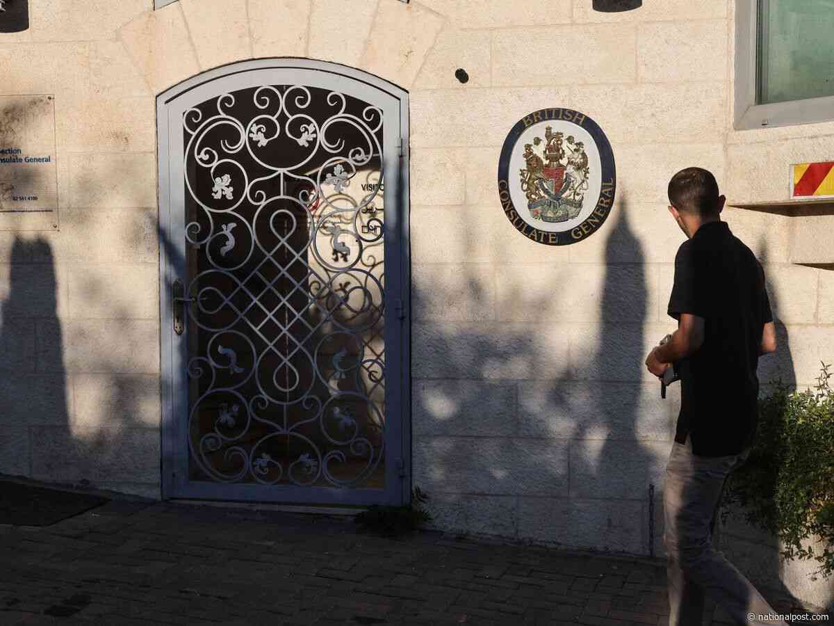 Israel downgrades U.K. Jerusalem consulate after sanctions on West Bank