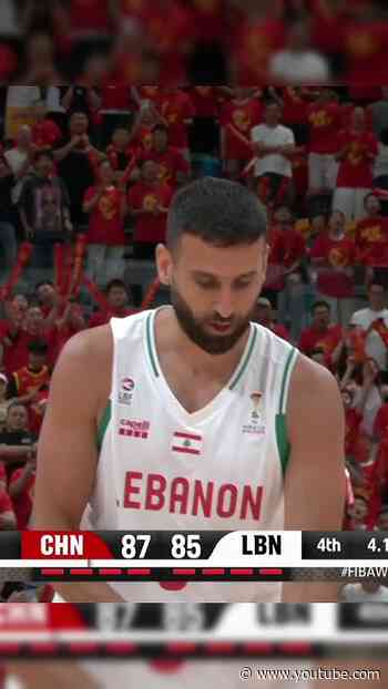 Down 6 with less than 20 seconds left, Lebanon nearly pulled off an epic comeback 🤯 #FIBAWC