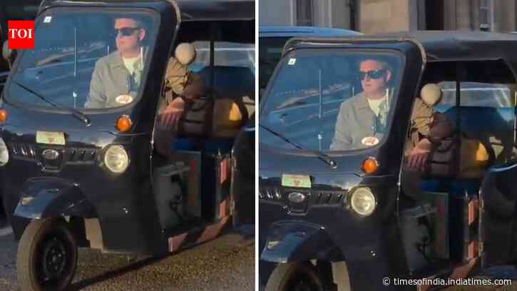 ‘It’s a Mahindra one, it’s ours’: Anand Mahindra spots rickshaw in London, social media reacts to unusual sight