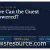 Where Can the Guest Be Powered? - By Terence Ronson