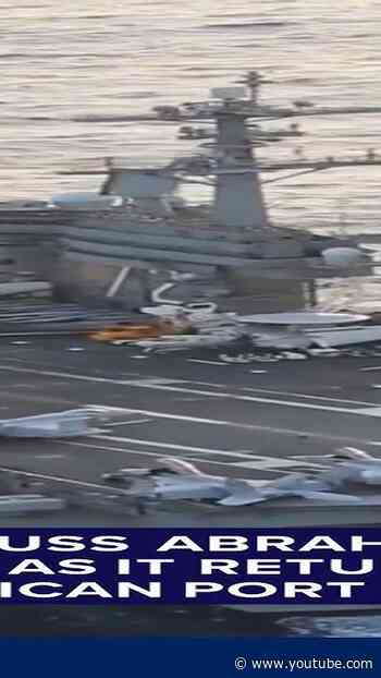 Aboard USS Abraham Lincoln as it returns to American port