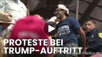 Buhrufe und Rangeleien: Demonstranten sorgen für Aufruhr bei Trump-Auftritt