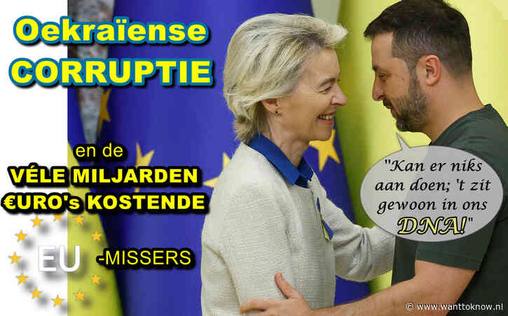 EU-Rekenkamer: ‘Oekraïne laat de corruptie voortleven’…!!