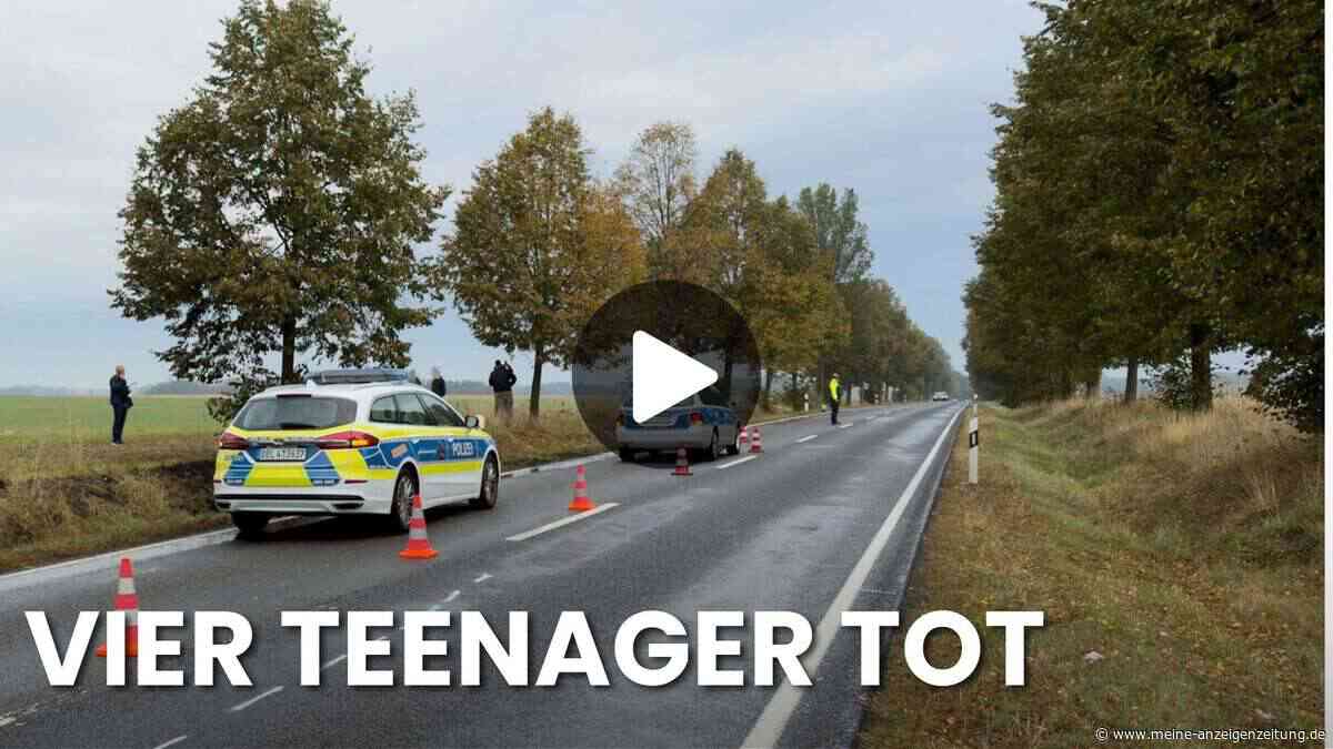 Trauer in Biesenthal: Vier junge Menschen bei Horror-Unfall getötet 