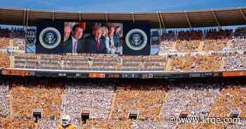 Midterm elections won't keep Trump from college football on Saturday. A hurricane might