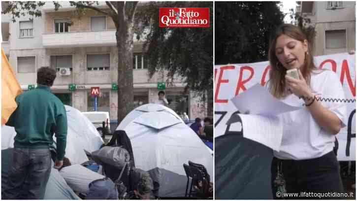“La gente si chiede come pagare l’affitto e il governo parla di legge elettorale”: a Roma tende in piazza, l’onda spagnola arriva in Italia