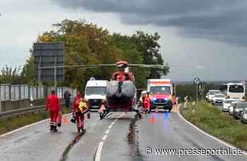 KFV Bodenseekreis: B31: LKW rammt Bus und Auto
