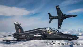 Hawk T2 jets return to North Wales skies after Anglesey crash