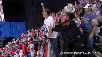 Trump interrupted by protesters as he fights to rally Texas voters behind Paxton in U.S. Senate race