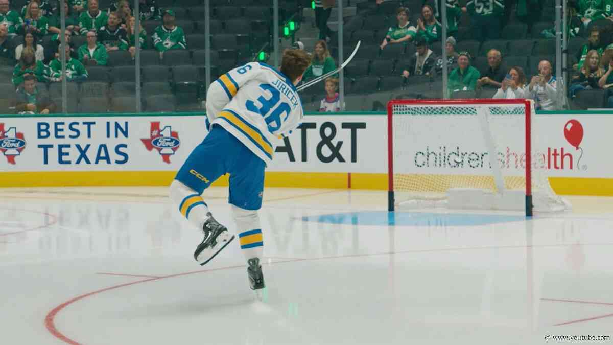 Adam Jiricek takes rookie lap before NHL debut