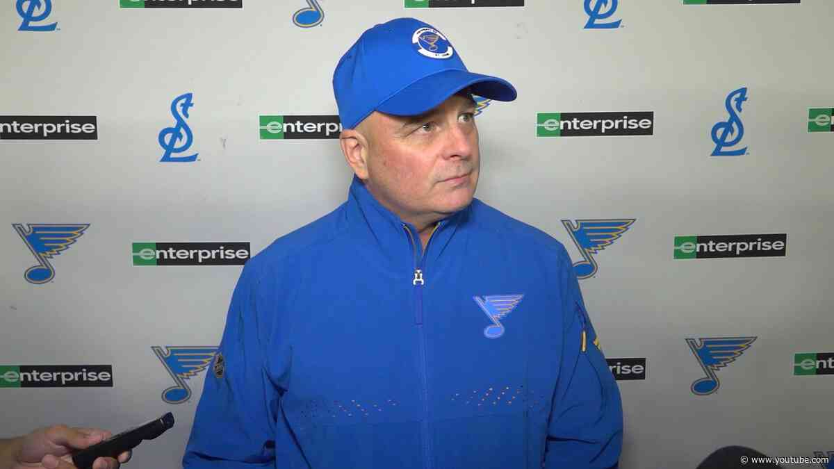 Jim Montgomery before the season opener