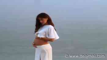 Love Island's Georgia Steel announces she is pregnant with her first child as she shares sweet video of her baby bump with fiancé Harry Clarke