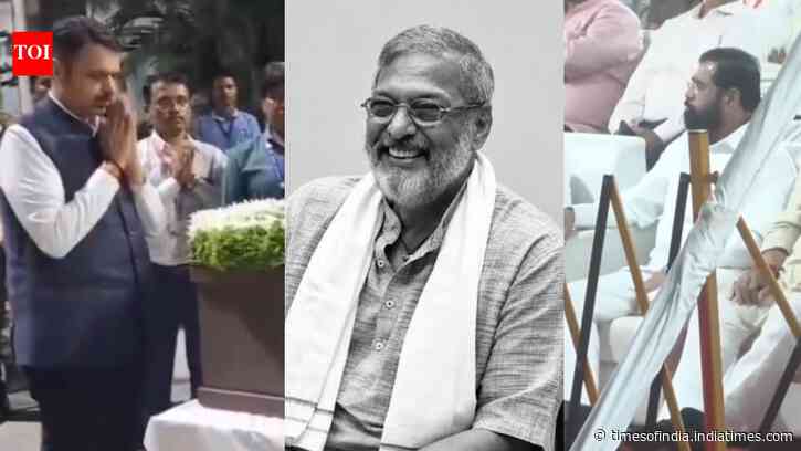 Nana Patekar funeral: Maharashtra CM Dev Fadnavis, Eknath Shinde, Anees Bazmee pay last respects