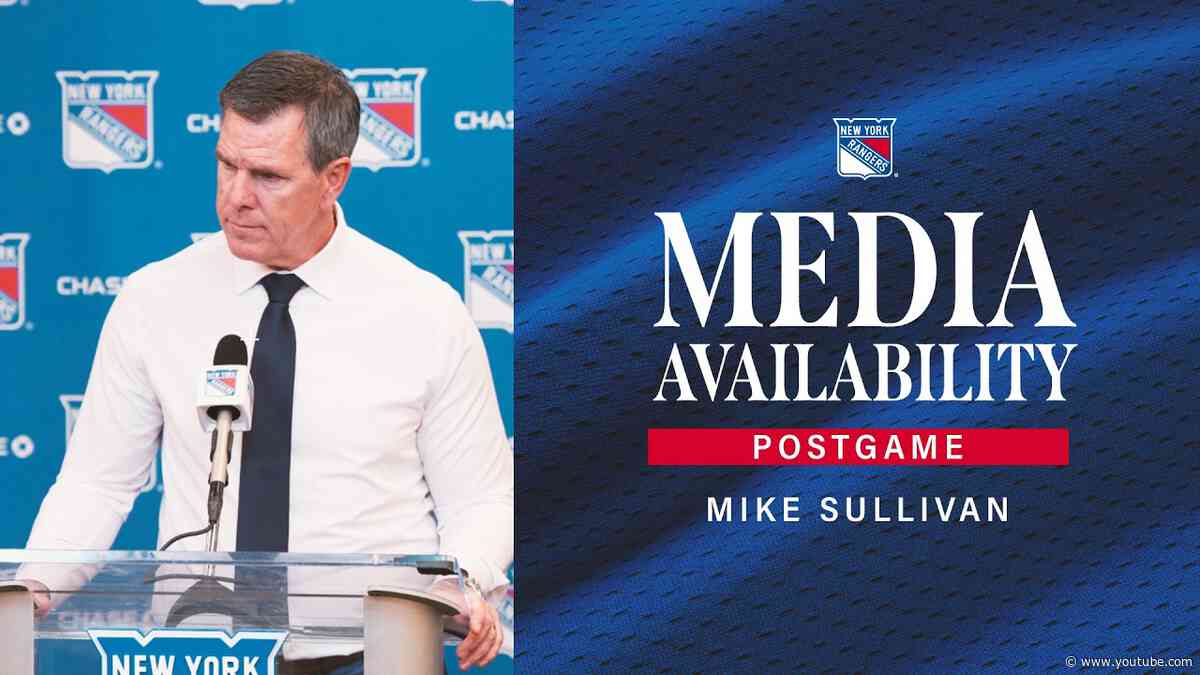 NYR vs NYI: Mike Sullivan Postgame Media Availability | Oct. 6, 2026