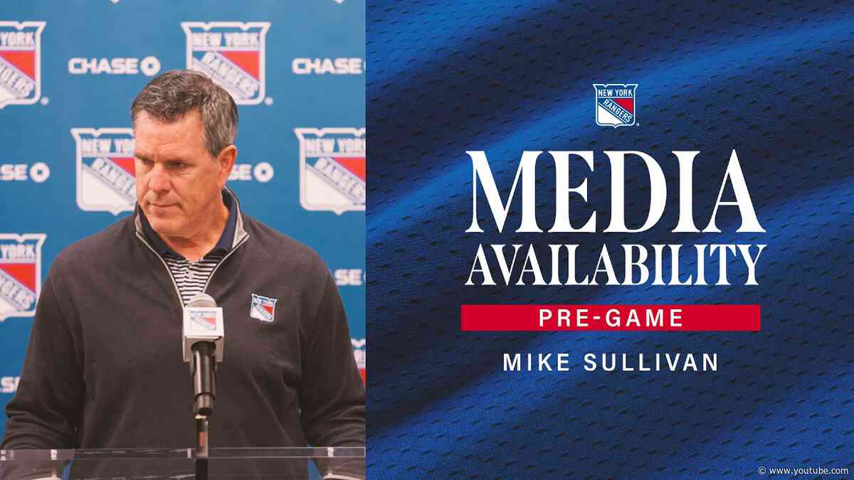 NYR vs NYI: Mike Sullivan Pregame Media Availability | Oct. 6, 2026