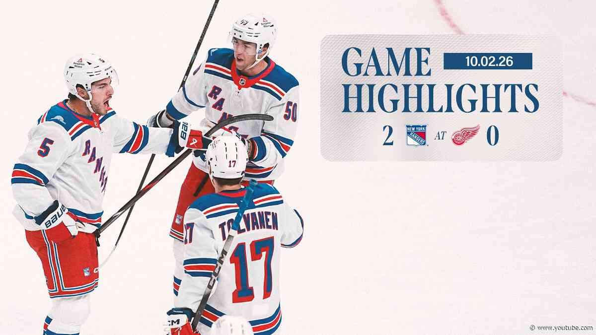 GAME HIGHLIGHTS | 2026-27: New York Rangers at Detroit Red Wings (10/02/26)