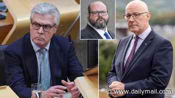 STEPHEN DAISLEY SKETCH: A salvo of mutters and rebukes came his way but they bounced punily off his silver bouffant, the Iron Dome of Scottish politics