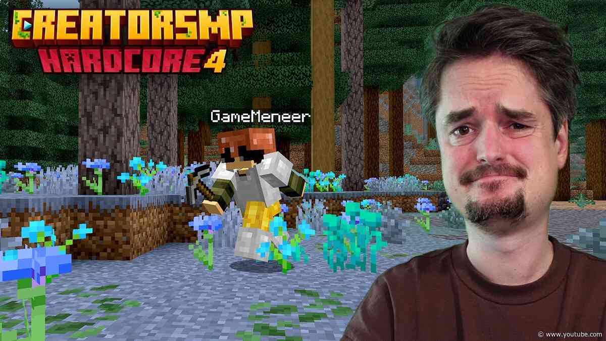 Mijn eerste dag op de CreatorSMP Hardcore 4 was oké? (Dag 1 Samenvatting)