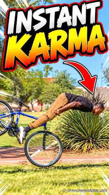 Bait Bike Prank 😂 Instant Karma #Funny #Viral #Fails #pranks