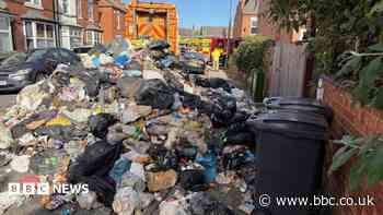 Battery warning after bin lorry fire in street