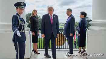 Trump's simmering anger over secret plot to take down Barron and Melania... as he raids $400m war chest to combat 'unprecedented' probe of first family if election fears come true