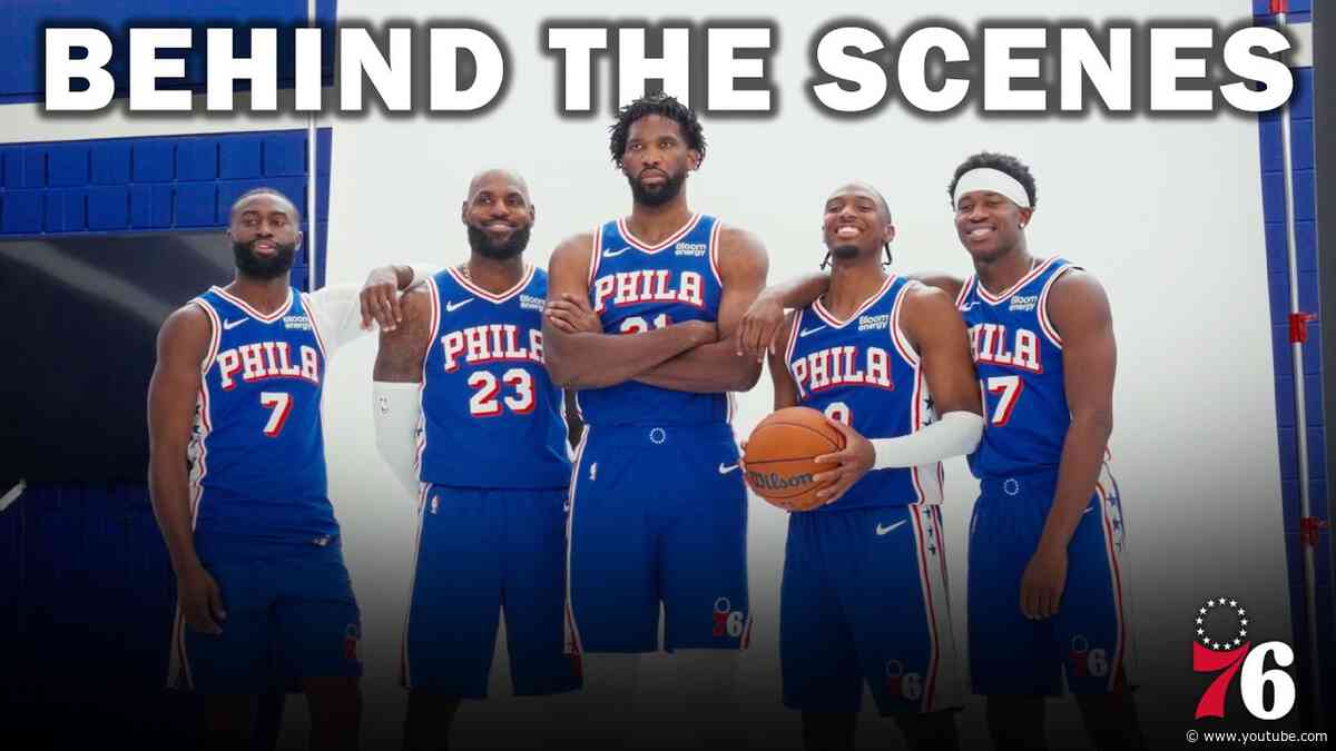 Behind the Scenes of Sixers Media Day