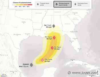 Hurricane Isaias strengthens as it takes aim on the US Gulf Coast