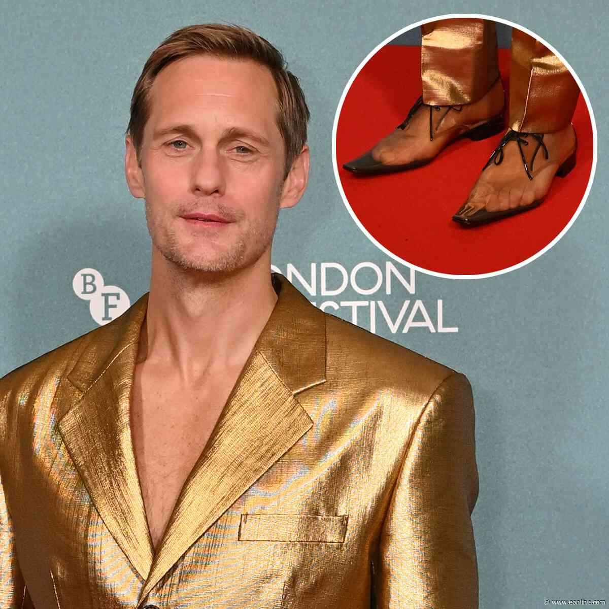 Alexander Skarsgård's Clear Shoes Toe-Tally Deserve a Double Take