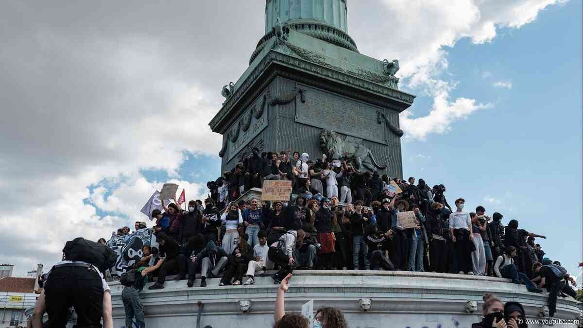 Thousands face off with police at Paris' Bastille Square in protest over school conditions