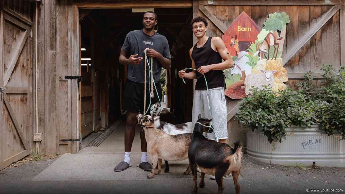 Day'Ron Sharpe and Nolan Traore Visit the Prospect Park Zoo