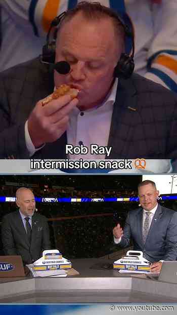 Even Rayzor needs an intermission snack sometimes. 😂 #nhl #hockey #food