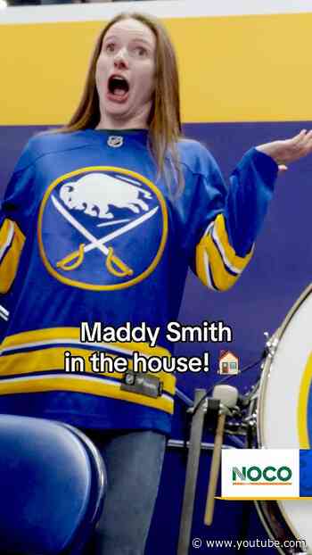 Buffalo’s own Maddy Smith takes on the drum! 🥁 #nhl #comedy #hockey
