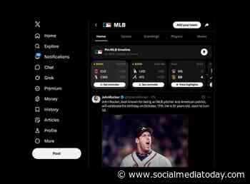 X launches MLB Gametime experience