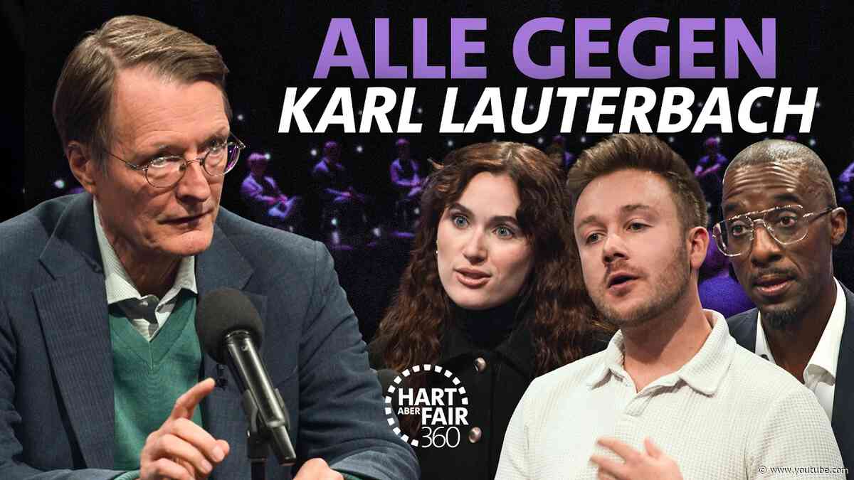 Karl Lauterbach gegen 20 Pfleger, Ärzte, Therapeuten, ... I Hart aber fair 360