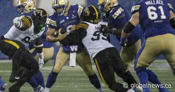Winnipeg Blue Bombers QB Zach Collaros intends to play on Saturday