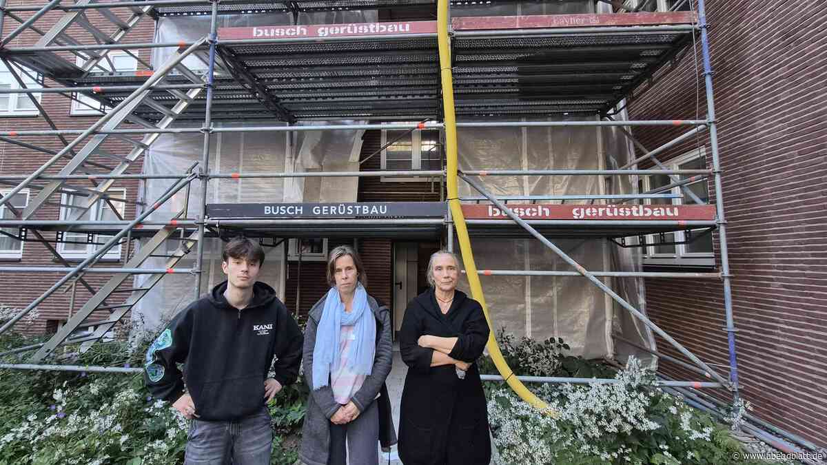 Neuer Ärger in Saga-Siedlung: Mieter wohnen seit acht Monaten hinter Plane