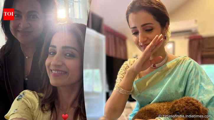 Trisha's latest click with Radhika Sarathkumar leaves fans guessing again
