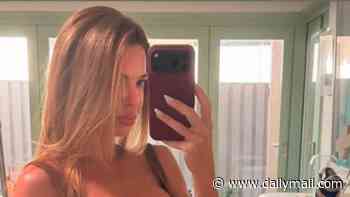 'Nude artist' Dina Broadhurst debuts new breast enhancement from Double Bay 'boob God' after her raunchy Instagram is deleted and she is forced to build a new page
