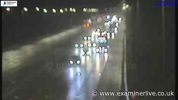 Crash shuts M62 near Huddersfield LIVE with car overturned and nine injured