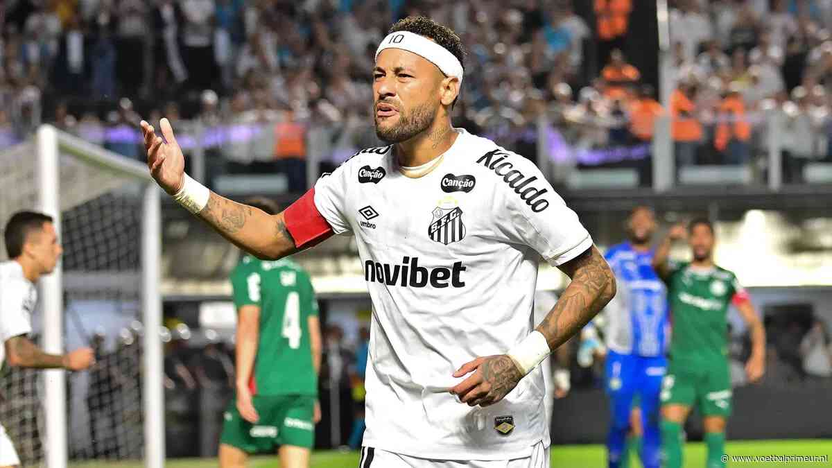 Neymar keert terug na blessureleed en redt met dubbelslag punt voor Santos
