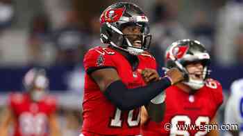 Undrafted rookie QB Daniels savors moment, leads Bucs to first win