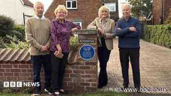 Plaque honour at James Herriot's former home