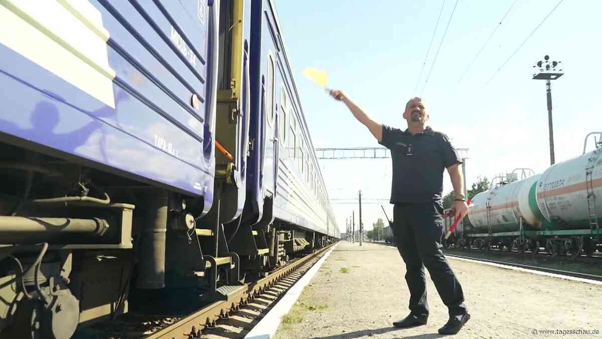 Arbeiten für die ukrainische Bahn - in ständiger Gefahr