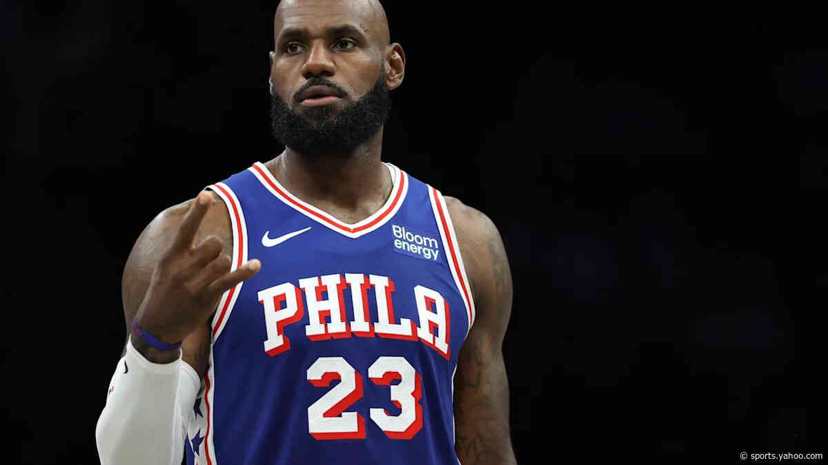 How LeBron James did in his first game with the 76ers