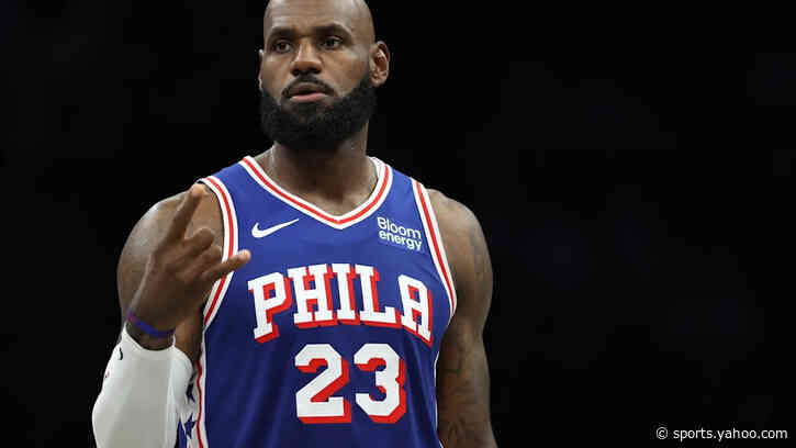 How LeBron James did in his first game with the 76ers